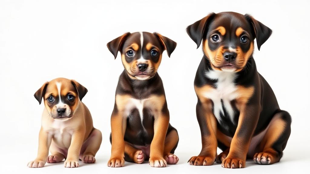 Filhotes de diferentes portes