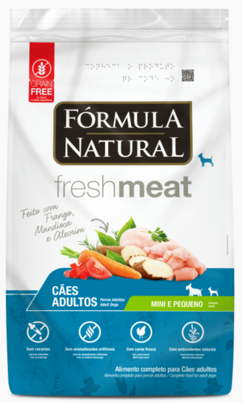 Ração Fórmula Natural Fresh Meat Cães Adultos Pinscher