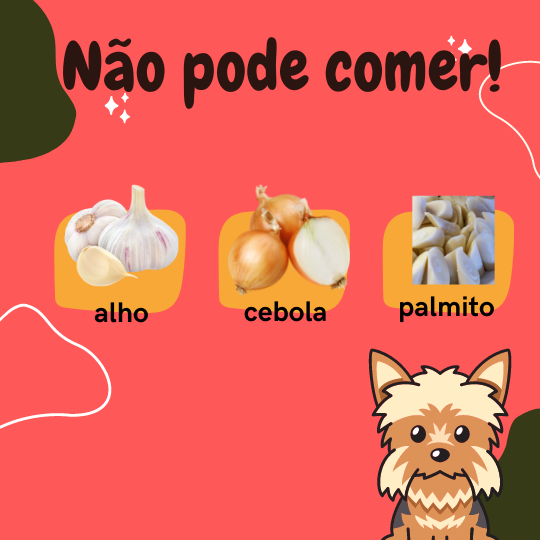 Outros alimentos que cachorro não pode comer