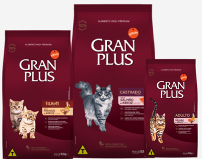 ração Gran Plus Linha Menu para gato