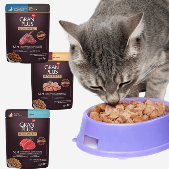 ração Gran Plus Linha Gourmet para gatos (sachê)